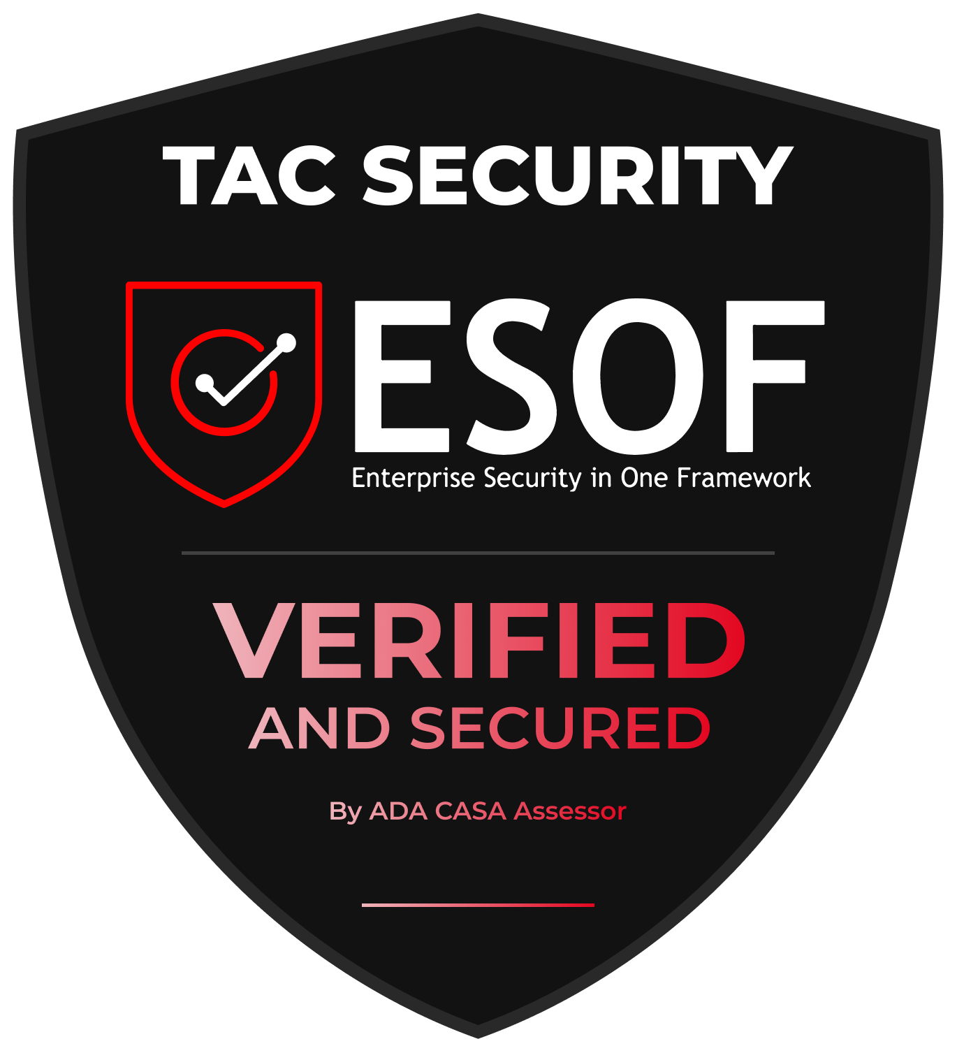 TAC Security ESOF - Verified and Secured by ADA CASA Assessor